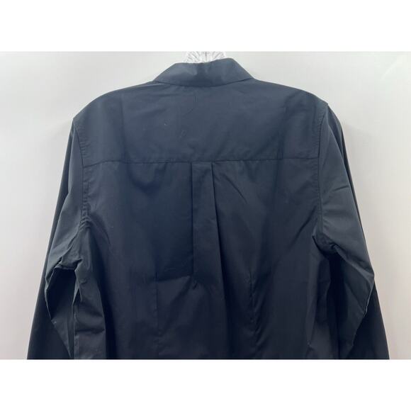 Chef Works Women’s Long Sleeve Button Front Cotton Blend Fitted Top Black M NWT - Picture 8 of 8